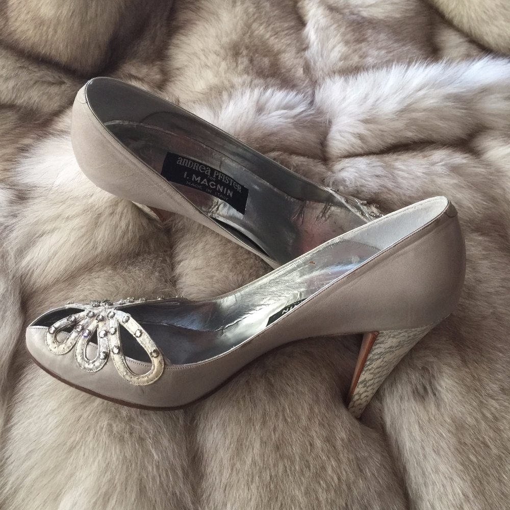 Silver Andrea Pfister Heels